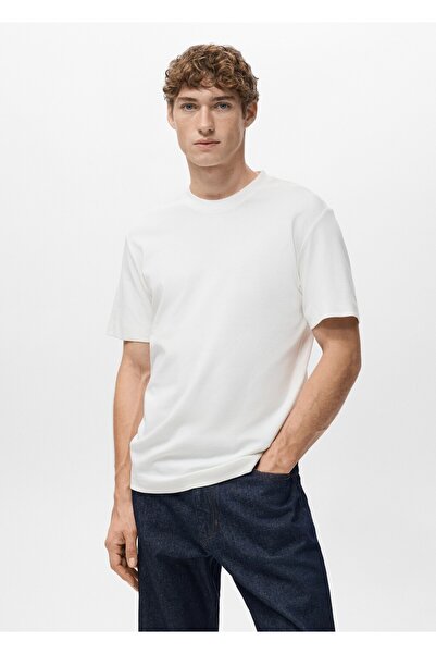 MANGO Man Medium weight regular fit tişört