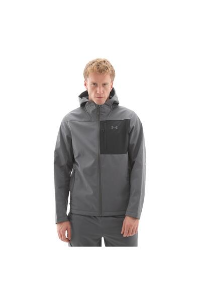 Under Armour Gri Erkek Kapüşon Yaka Normal Kalıp Zip Ceket 1371587-025 SHIELD...
