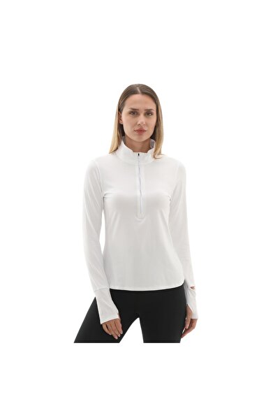 Under Armour A1379349-100 Ua Launch Pro Half Zip Women's Sweatshirt White