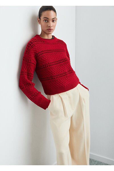 MANGO Woman Ajur örgü kazak