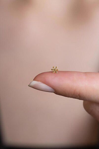 Bayar Gold 14 Ayar Altın Kar Tanesi Geçmeli Hızma