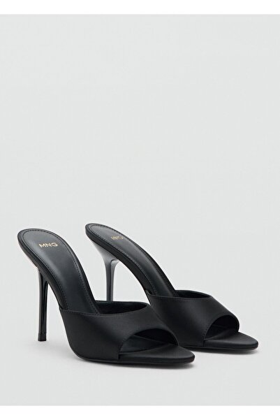 MANGO Woman Topuklu saten sandalet