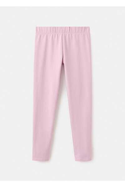 MANGO Kids Basic pamuklu tayt