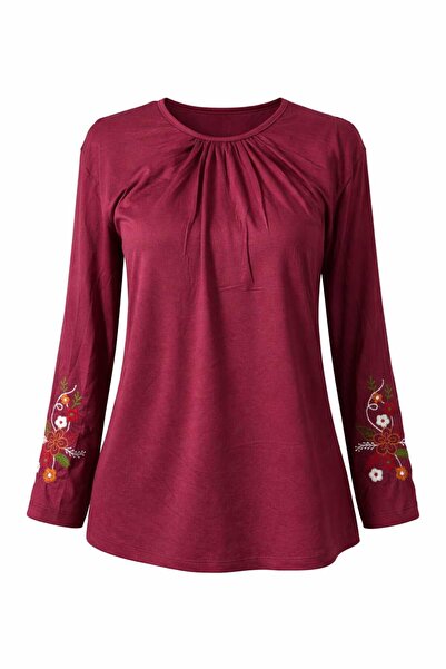 Nacar Moda Жіноча еластична блузка середнього віку та старше, чотири сезони, ...