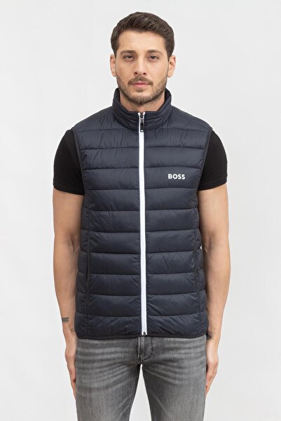 BOSS Su Geçirmez Regular Fit Dik Yaka Yelek Erkek Yelek 50472473 402
