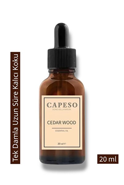 Capeso Cedar Wood Esansiyel Yağ 20 ml Doğal, Odunsu ve Yoğun Kalıcı Koku