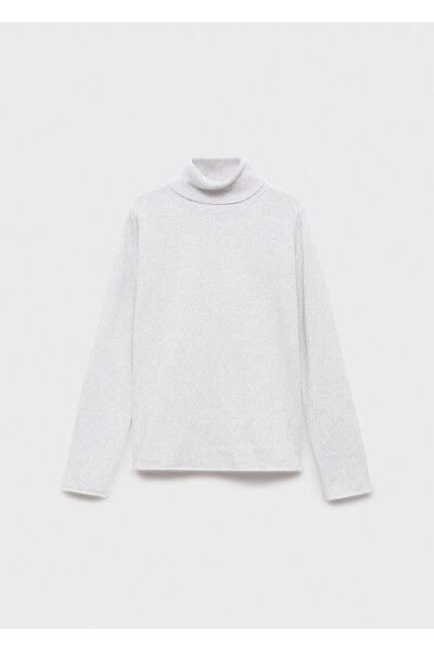 MANGO Kids Boğazlı örgü kazak