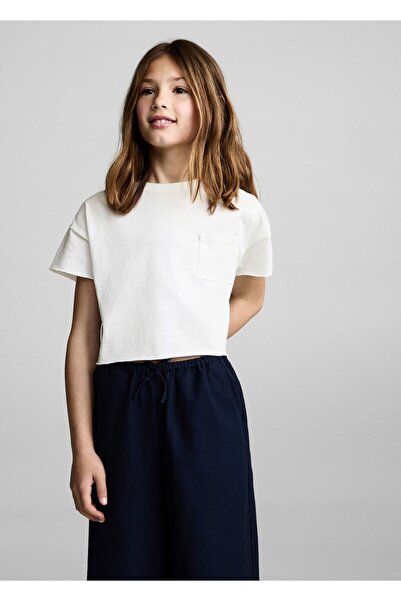 MANGO Kids Crop cepli tişört