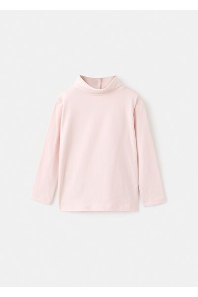 MANGO Baby Boğazlı pamuklu tişört