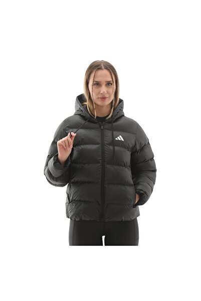 adidas Jv7767-K W Ess Sd P Hd J Women's Coat Black