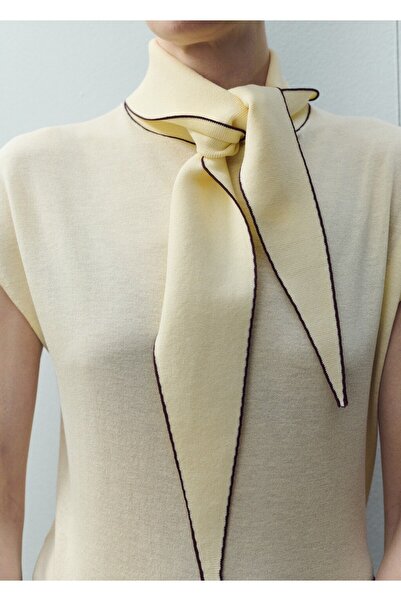 MANGO Woman Penye kazak şal detaylı