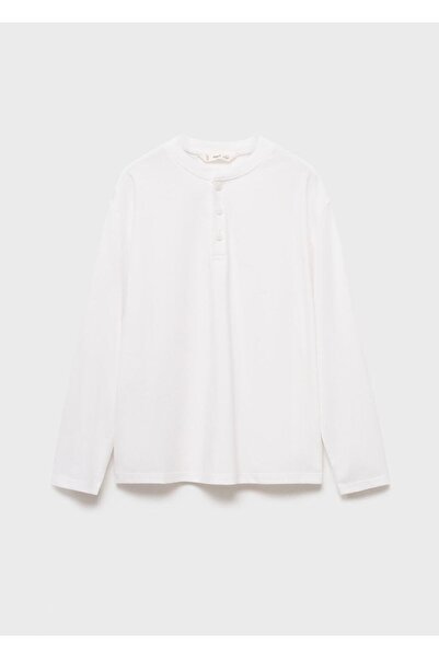 MANGO Kids Düğmeli koton tişört