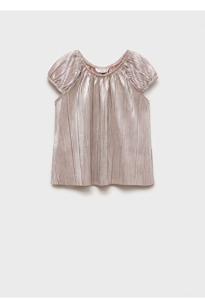 MANGO Kids Plissiertes T-Shirt
