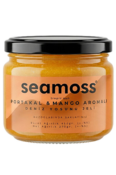 SEAMOSS Tropic Sun-Portakal & Mango Aromalı Irlanda Deniz Yosunu Jeli 330ml -...