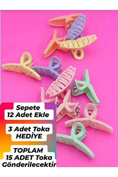 Genel Markalar Canlı Renkli Fiyonk Mandal Toka - Orta Boy 6 cm