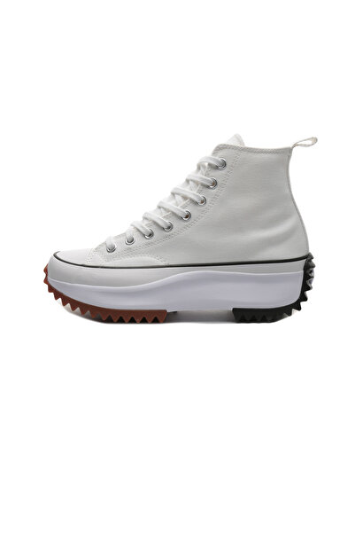 Converse 166799C-K Run Star Hike Canvas Plateau Damen-Sportschuhe Weiß