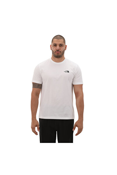 THE NORTH FACE F0A87NGFN41-R M S-S Sımple Dome Tee Erkek T-Shirt Beyaz