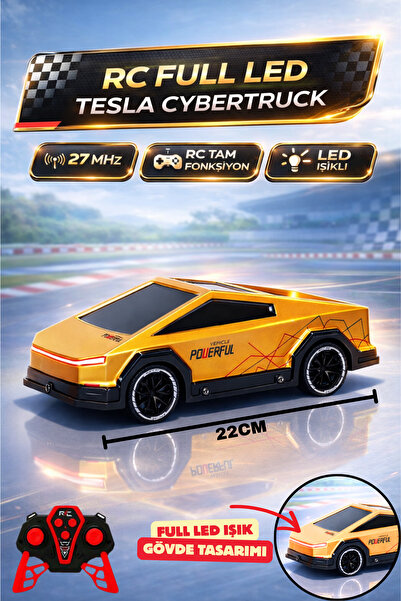 YILDIRIM OYUNCAK Uzaktan Kumandalı Full Fonksiyon LED Işıklı Tesla Cybertruck...