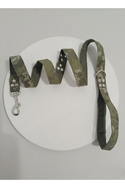 balkonda Dog Walking Strap Collar 2 cm Width Column Cord Camouflage