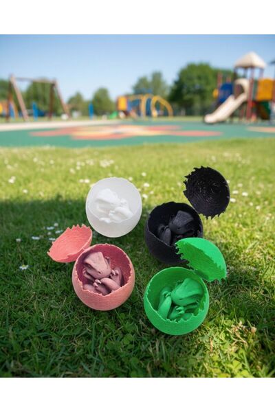 Dinozor Yumurtası-Çatlayan Yumurta Oyuncak-Dino Egg / 4 Adet, 4 Renk