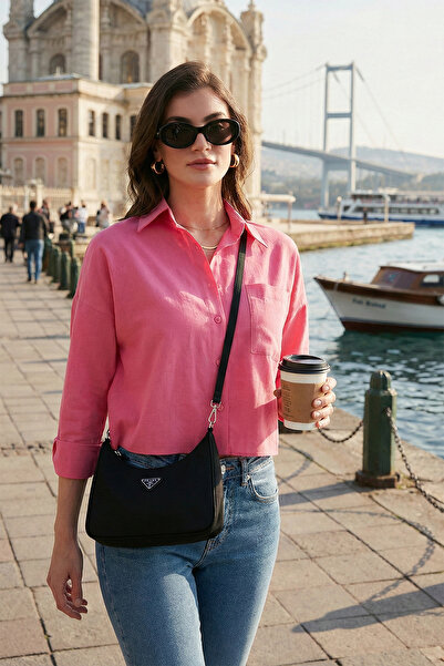 Lela Cotton and Linen Blended Regular Fit Short Front Long Back Shirt Shirt 6...