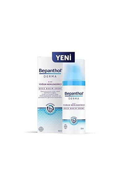 Bepanthol Derma Yoğun Nemlendirici Gece Yüz Bakım Kremi 50ml