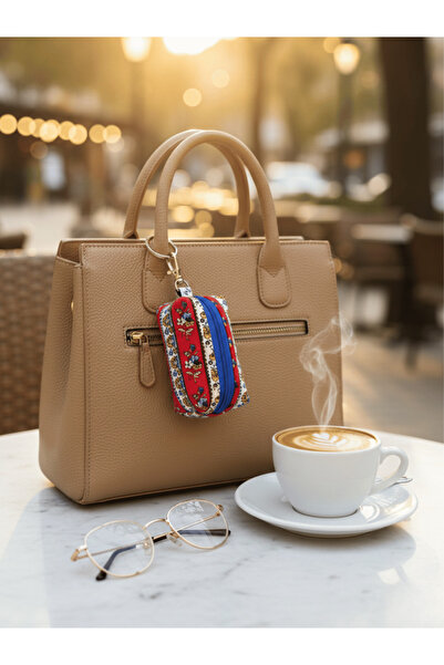 Ays Quilt Multi-Purpose Keychain Bag Charm - AirPods Case - Mini Lipstick and...