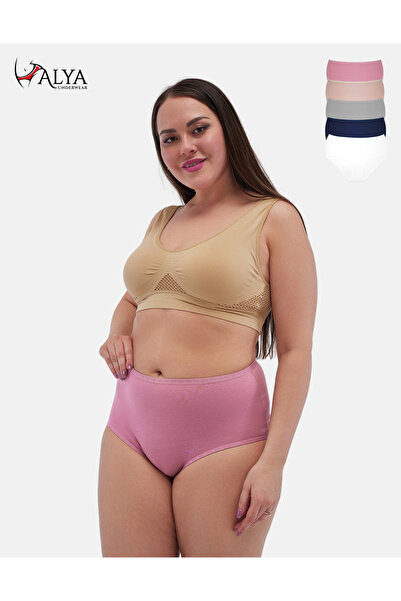 ALYA UNDERWEAR Magas derekú, kényelmes szabás – nagy méretű női alsónadrág, 5...