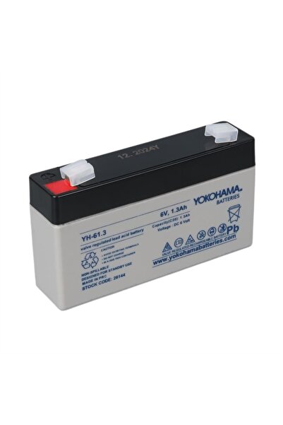 Yokohama Batteries Yokohama YH-61.3 6 Volt - 1.3 Amper Akü (98X25x52 Mm)