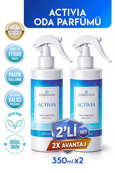 BioBellinda Doğal Bileşenli Kötü Koku Kovucu Oda Parfümü Activia 350 ml (2Lİ ...