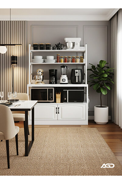 AGD Multi-Purpose Side Cabinet for Coffee Corner