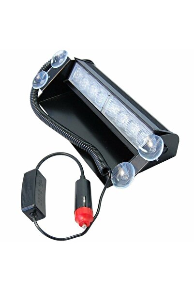 C9 Araç Içi Vantuzlu Cama Yapışabilen 8 Led Turuncu Led