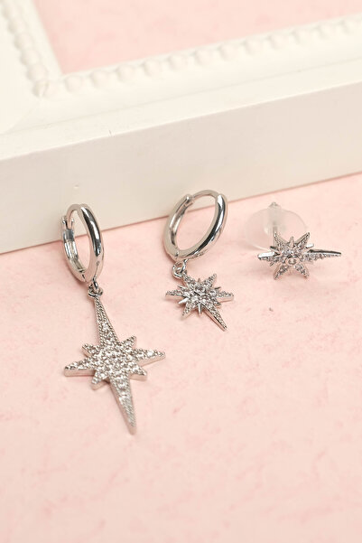 Jack Ferrero KADIN ÇELİK RENK ATMAZ  KÜPE