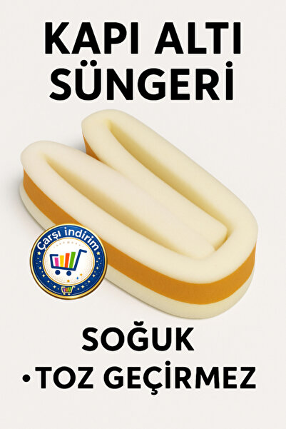 nistabolje Kapı Altı Süngeri (90 cm) Eşik Yapışkanlı Isı Yalıtım Bandı Soğuk ...