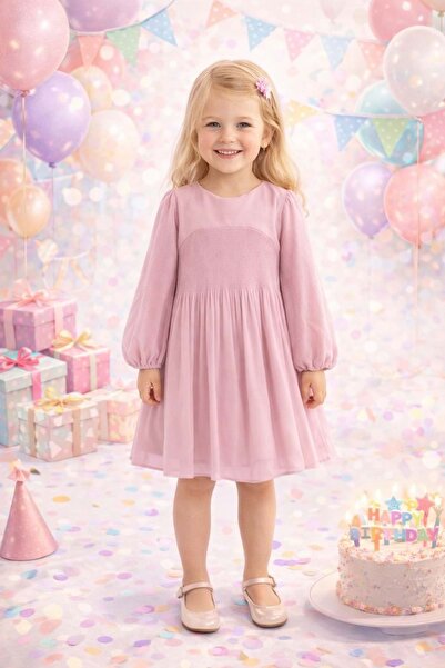 MAYORAL Kız Çocuk Elbise PEMBE