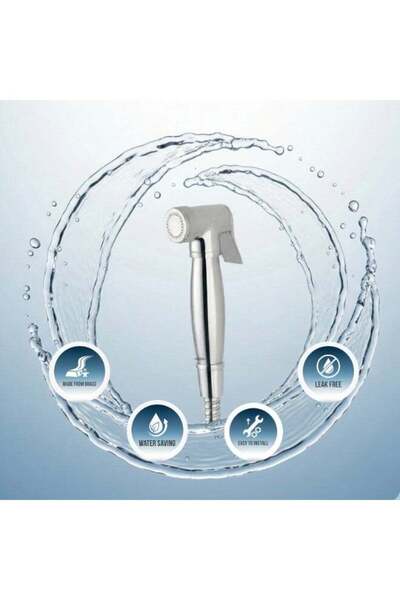 BOLD Moda Brass Bidet Shattaf – Handheld Adjustable Hot & Cold – Chrome Finish, G1/2 Connector