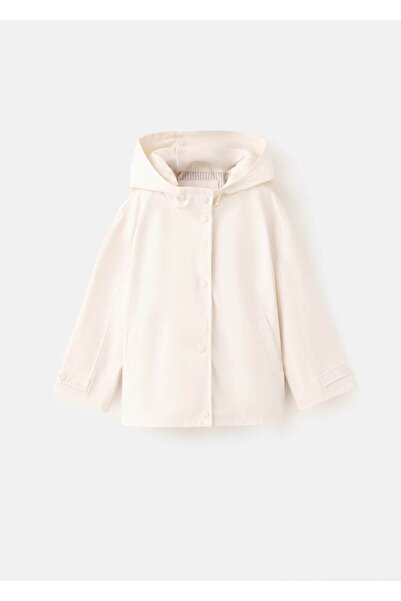 MANGO Baby Kapüşonlu kaplamalı parka