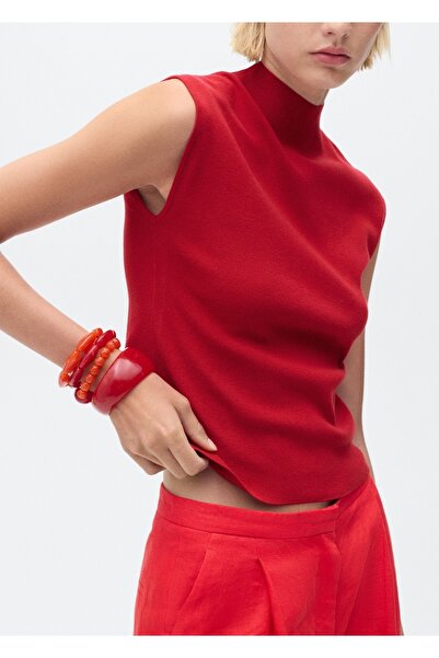 MANGO Woman Perkins yaka triko bluz