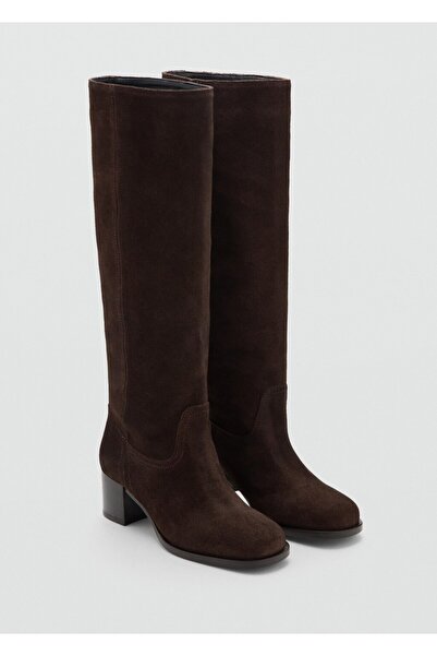 MANGO Woman Topuklu süet bot