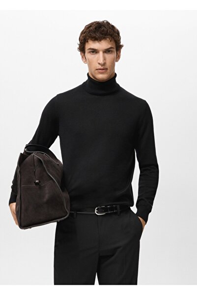 MANGO Man %100 merinos yünü boğazlı kazak