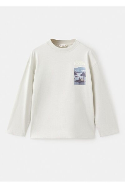 MANGO Kids Tricou din bumbac cu model