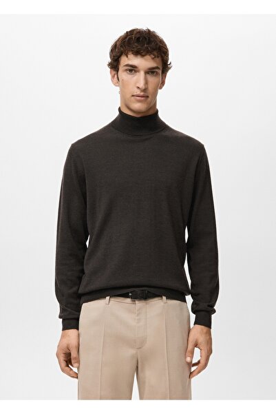 MANGO Man %100 merinos yünü boğazlı kazak