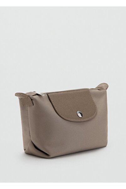 MANGO Woman Orta boy naylon kozmetik çantası