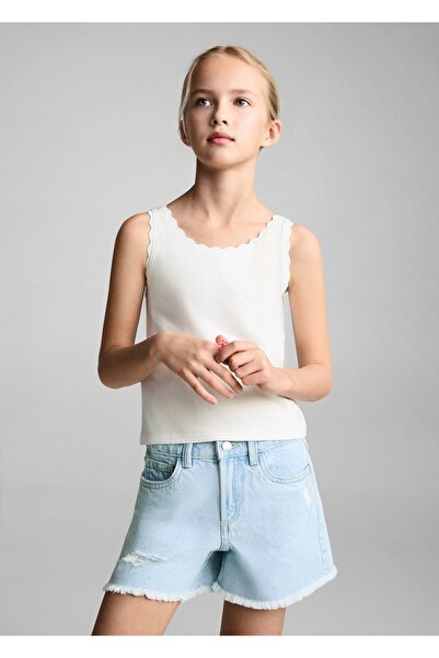 MANGO Kids Blouse with Embroidery Details