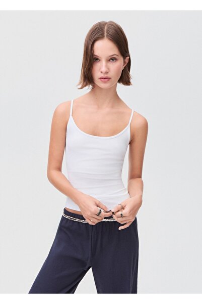 Mango Teen Askılı düz bluz