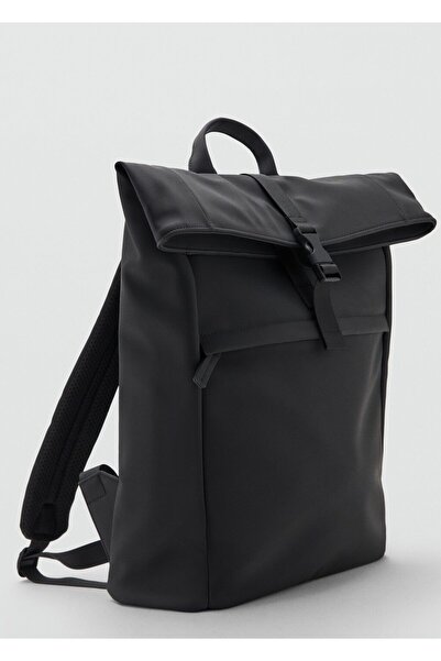MANGO Man Kapaklı lastikli sırt çantası