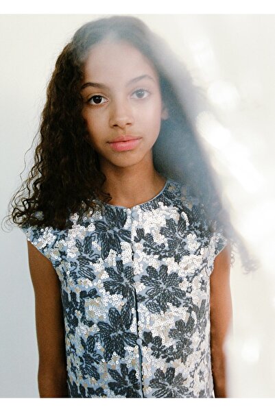 MANGO Kids Payetli işlemeli yelek