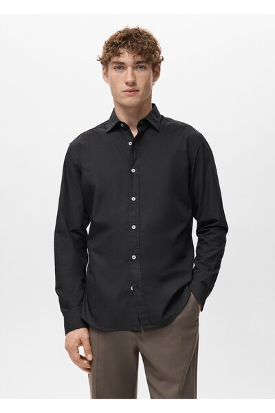 MANGO Man Regular fit %100 pamuklu gömlek