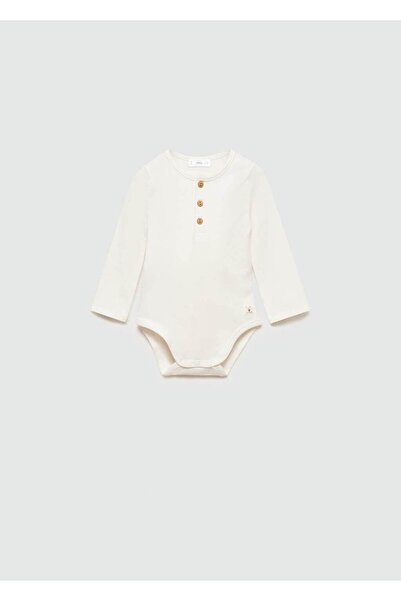 MANGO Baby Düğmeli pamuklu body