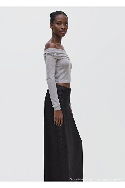 Mango Teen Leopar desenli uzun etek